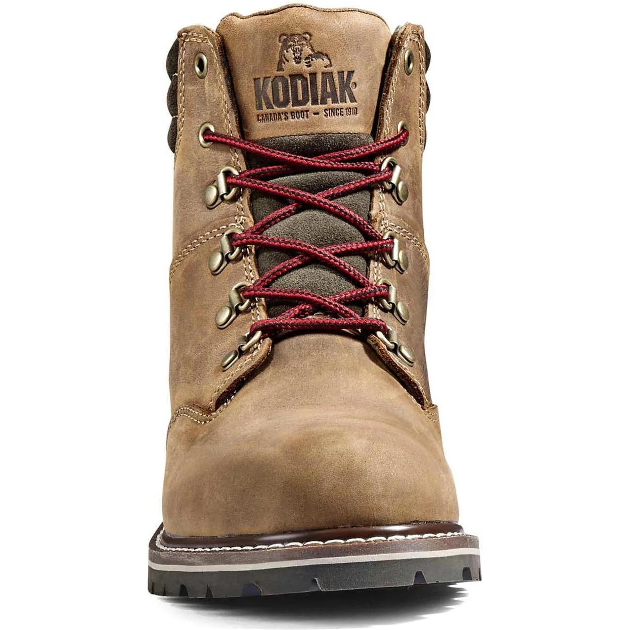Kodiak Women's Bralorne 6" WP Slip Resist Safety Work Boot -Brown- 4TDSBN