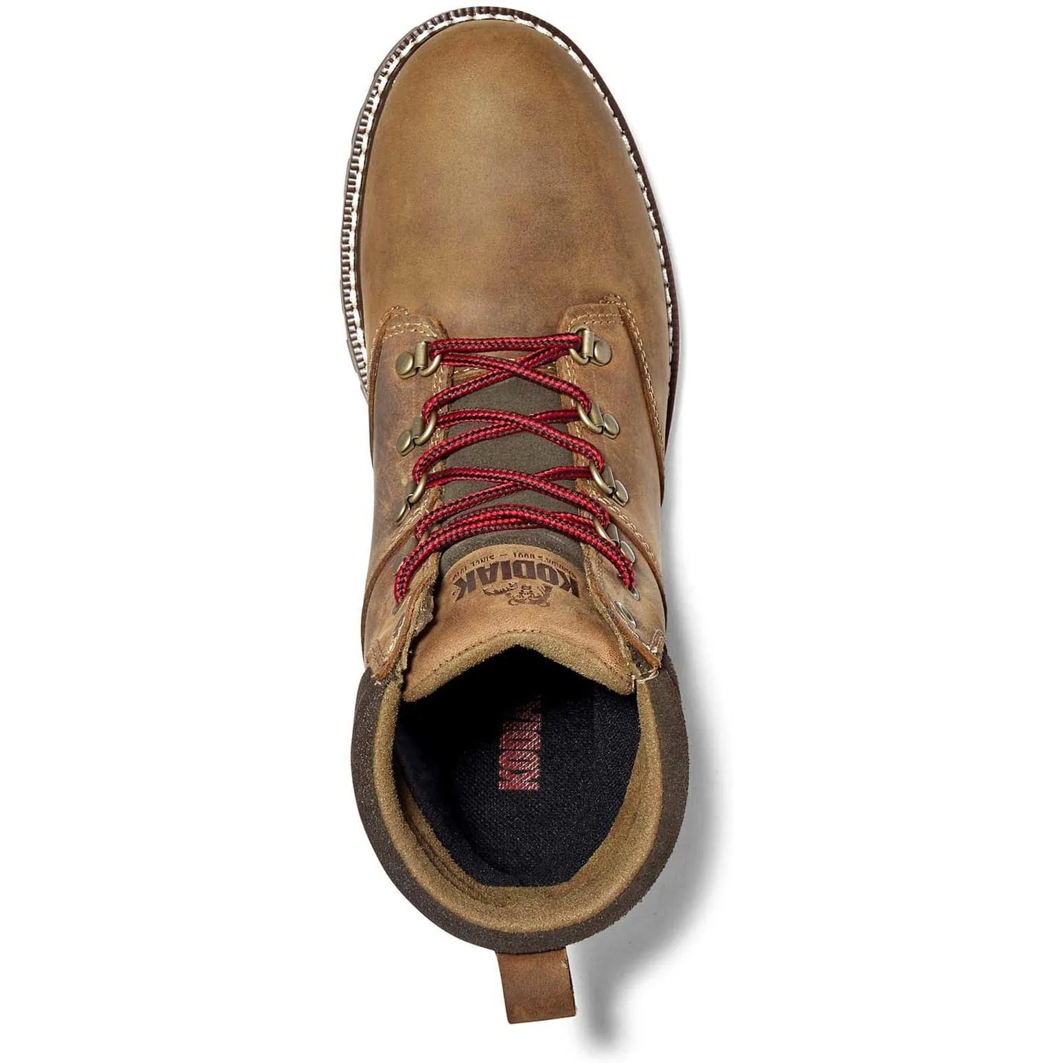 Kodiak Women's Bralorne 6" WP Slip Resist Safety Work Boot -Brown- 4TDSBN