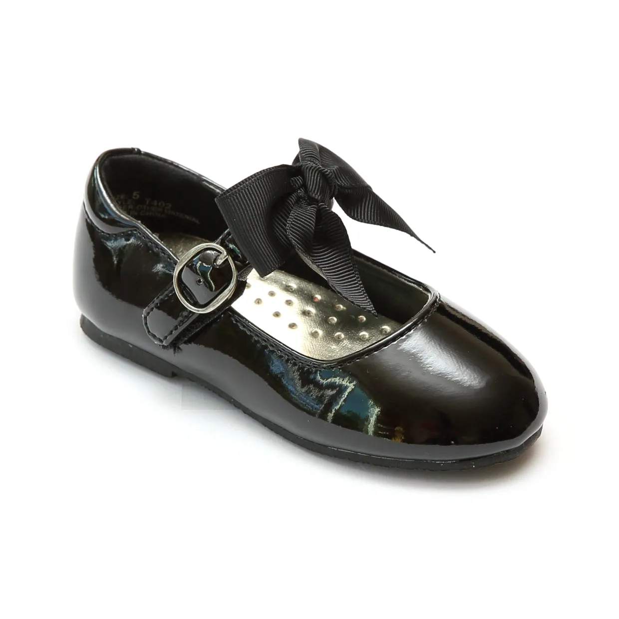 L'Amour Girls Grosgrain Bow Flat