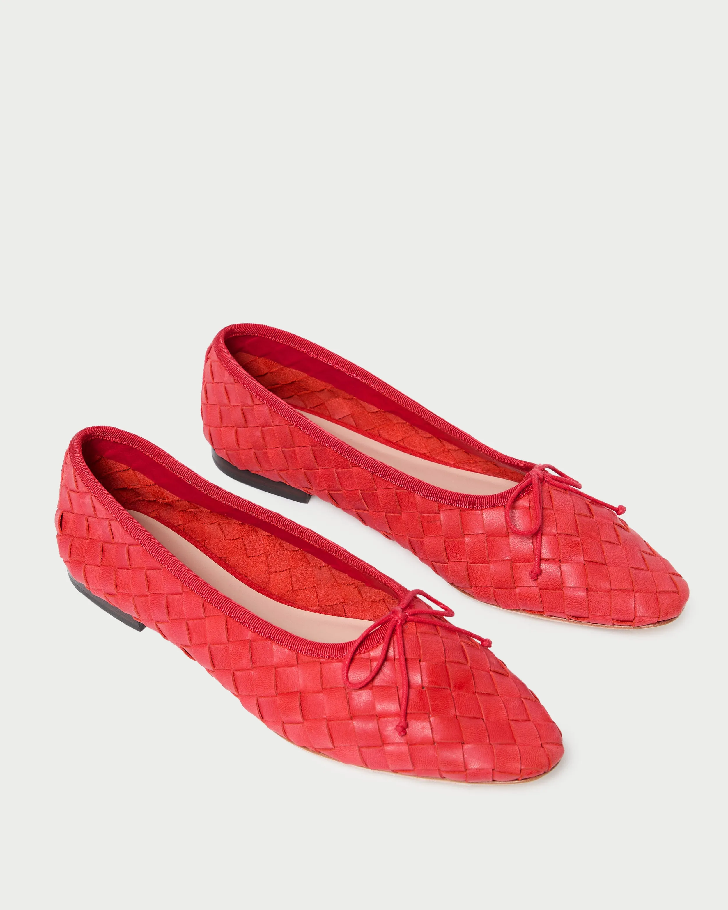 Landry Red Woven Ballet Flat