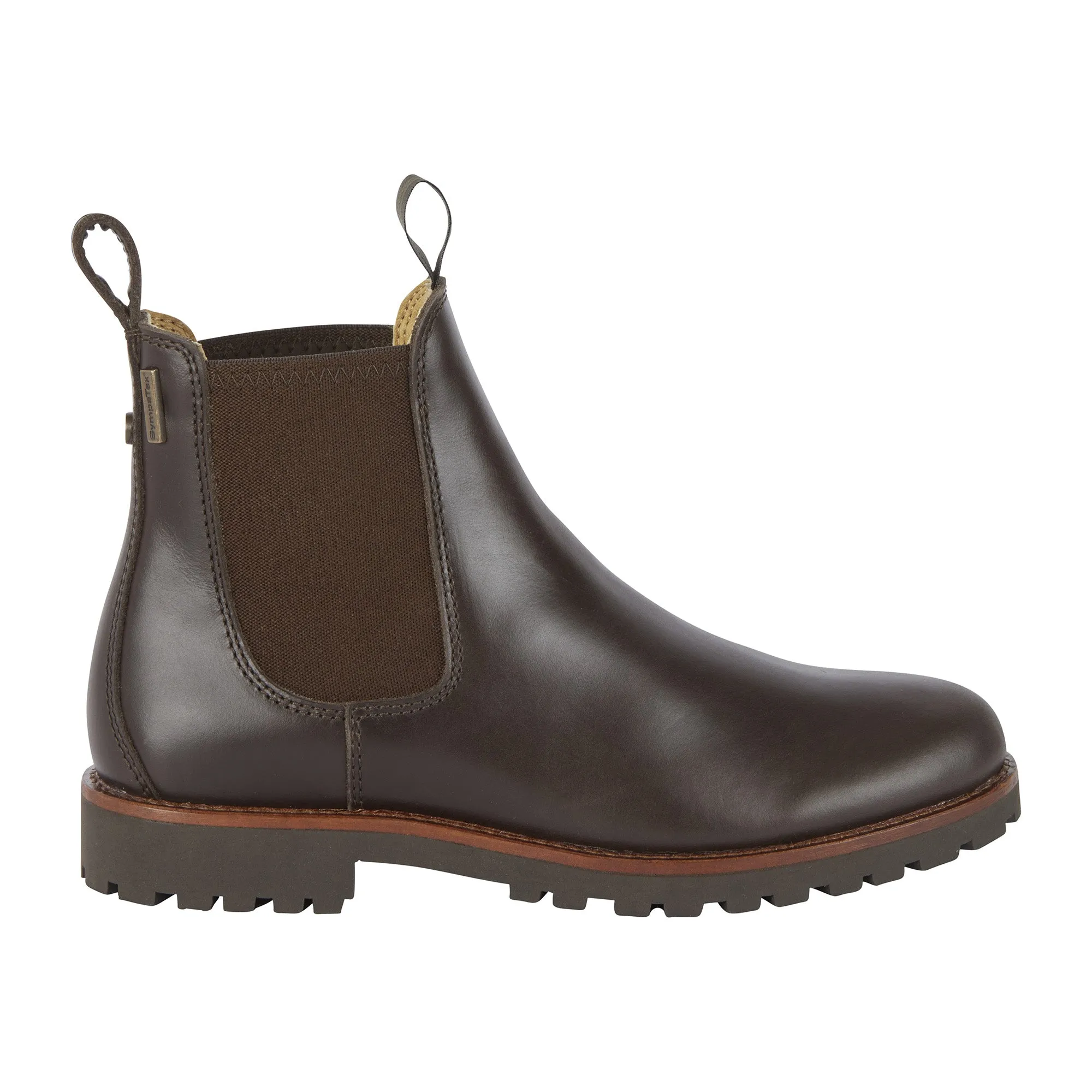 Le Chameau Ladies Chelsea Aventure Cuir Boot - Marron Fonce