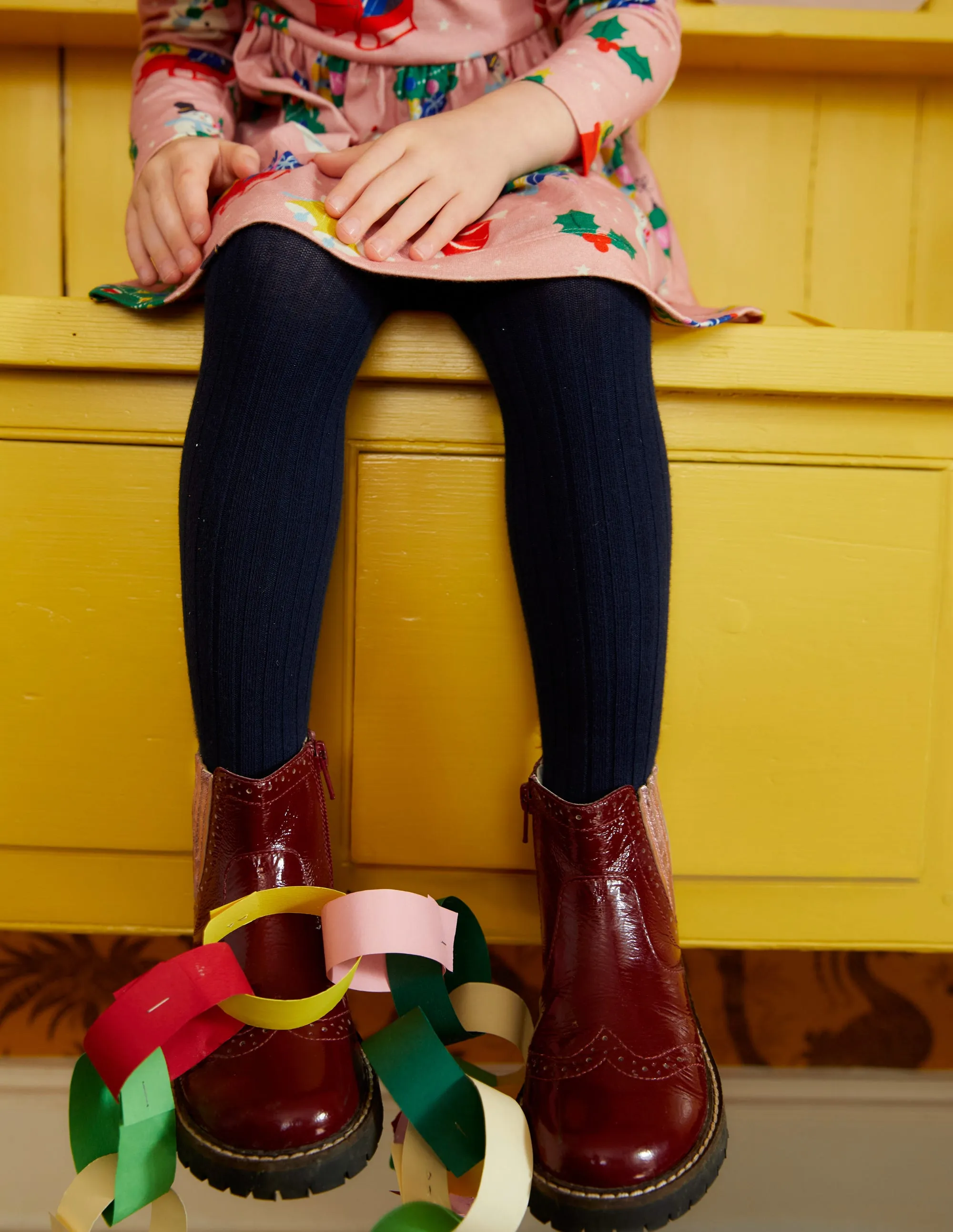 Leather Chelsea Boots-Burgundy Patent