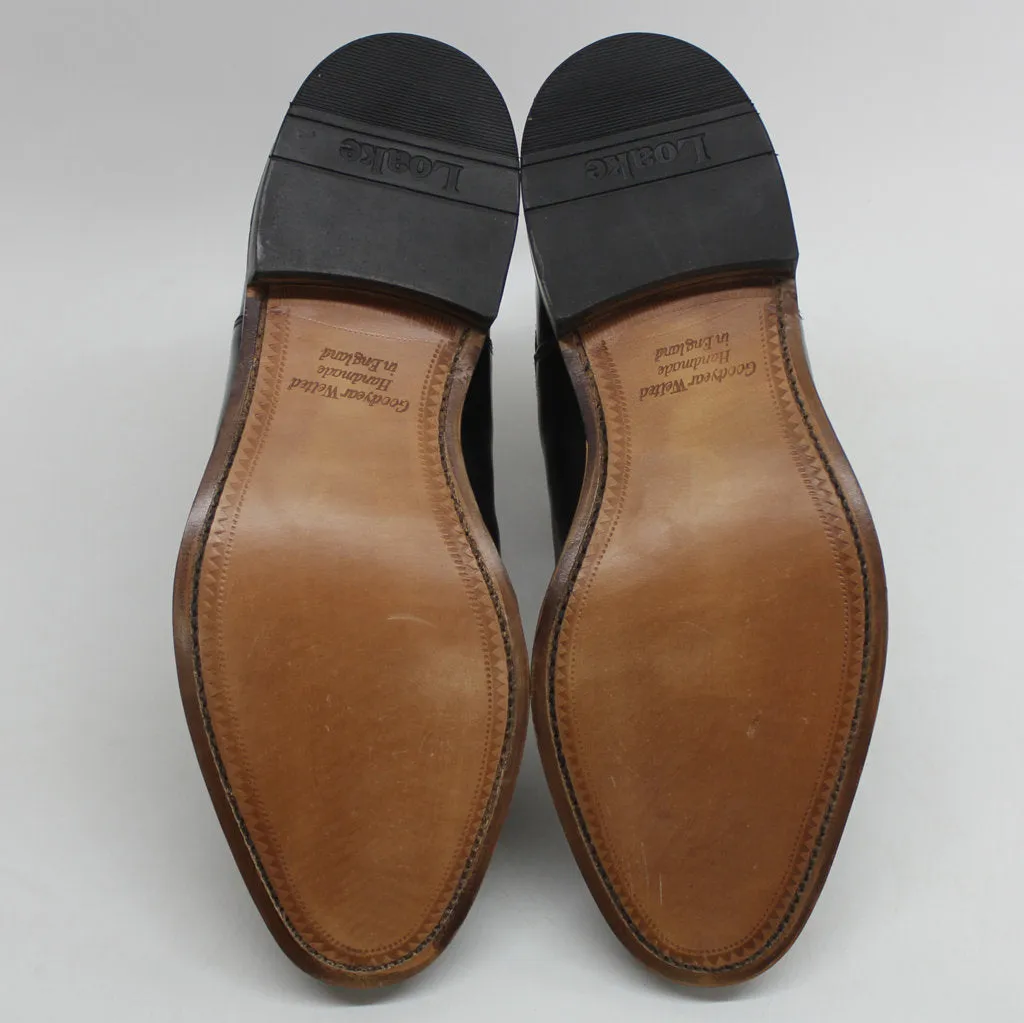 Loake 290 Black Mens Leather Slip-On Chelsea Ankle Casual Boots - UK 9.5