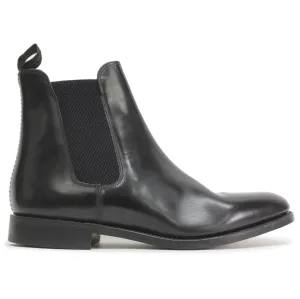 Loake 290 Black Mens Leather Slip-On Chelsea Ankle Casual Boots - UK 9.5