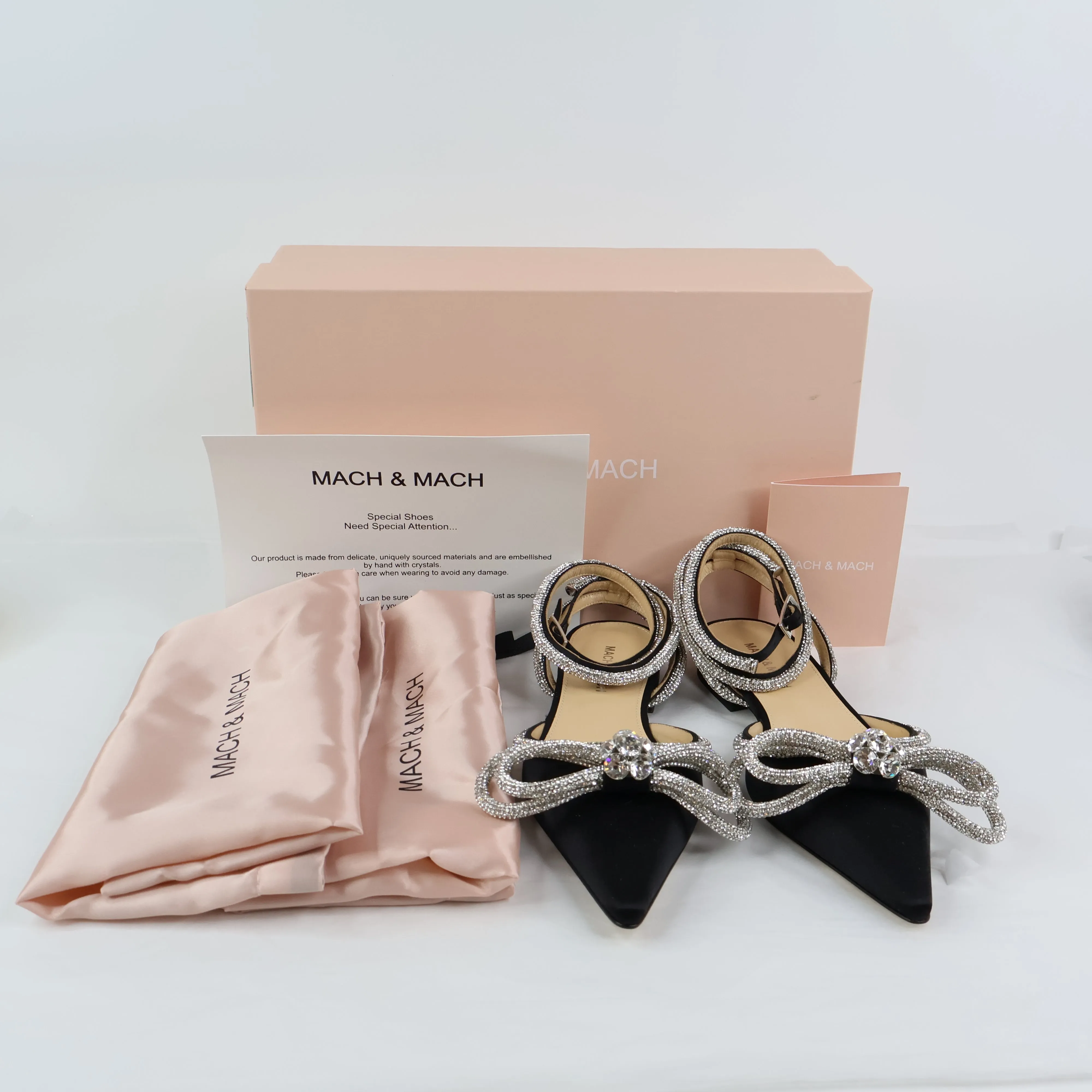 Mach & Mach Flats Double Bow Black