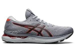 Men's Asics Gel-Nimbus 24, Sheet Rock/Cherry Tomato, 14 2E Wide