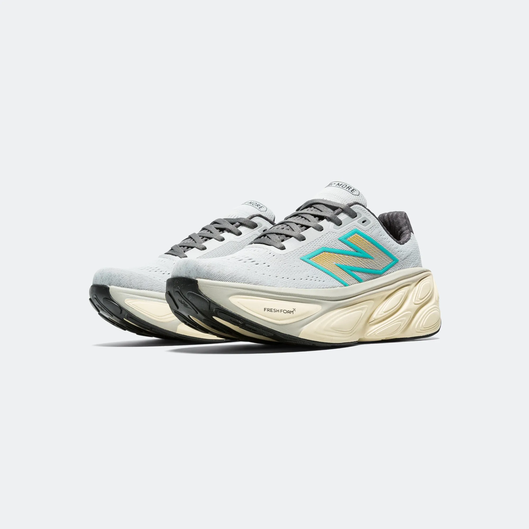 Mens Fresh Foam X More v5 - Brighton Grey/Cyber Jade
