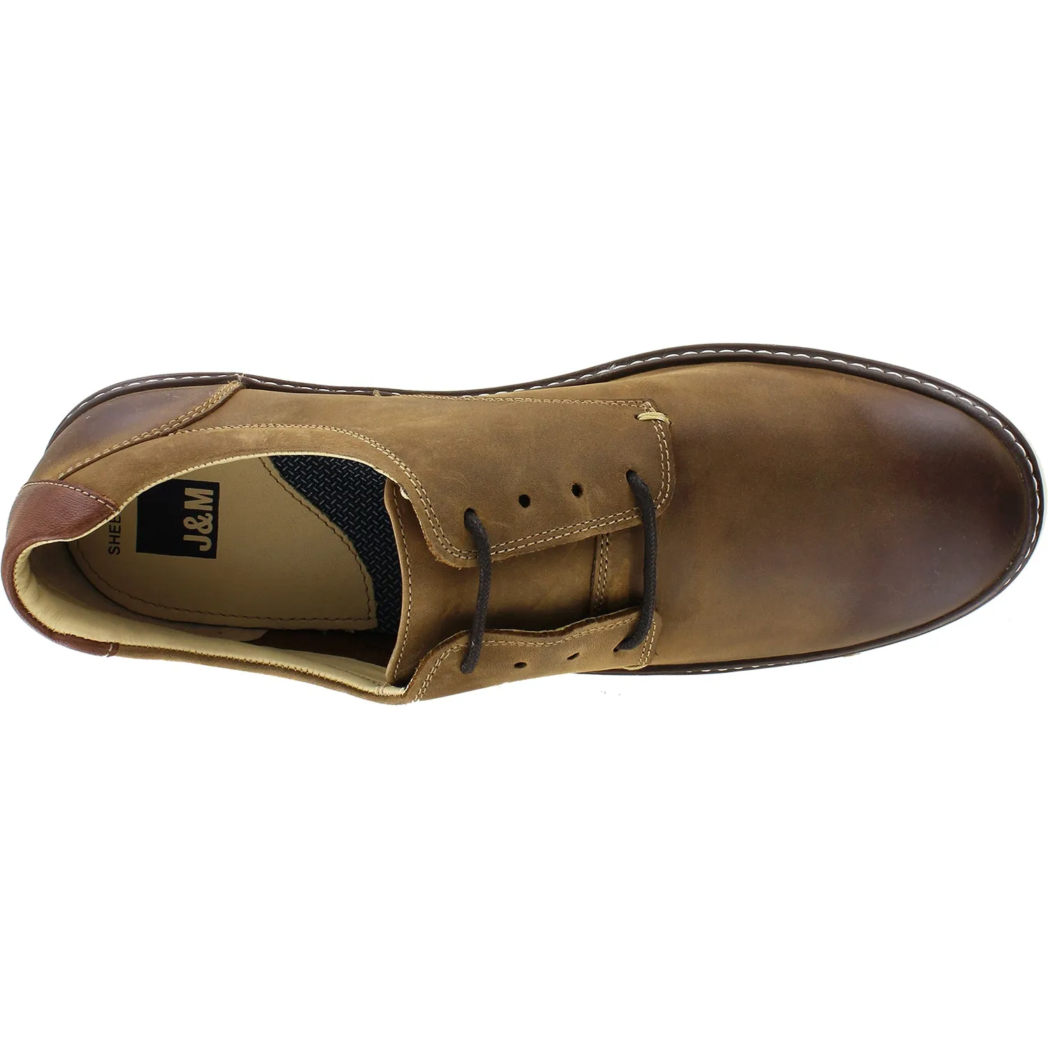 Men's Johnston & Murphy McGuffey Plain Toe Tan Oiled Full Grain Leather