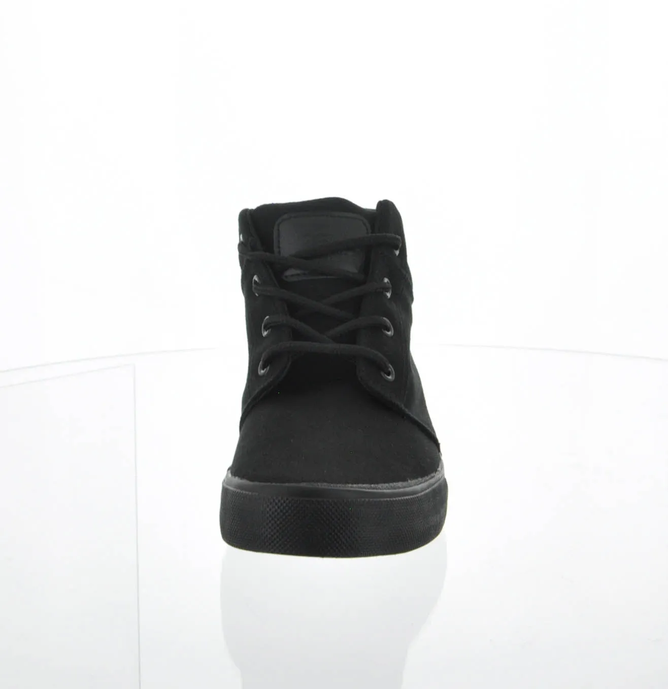 MEN'S SHOES BLACK FABRIC TENNIS SNEAKERS 738M