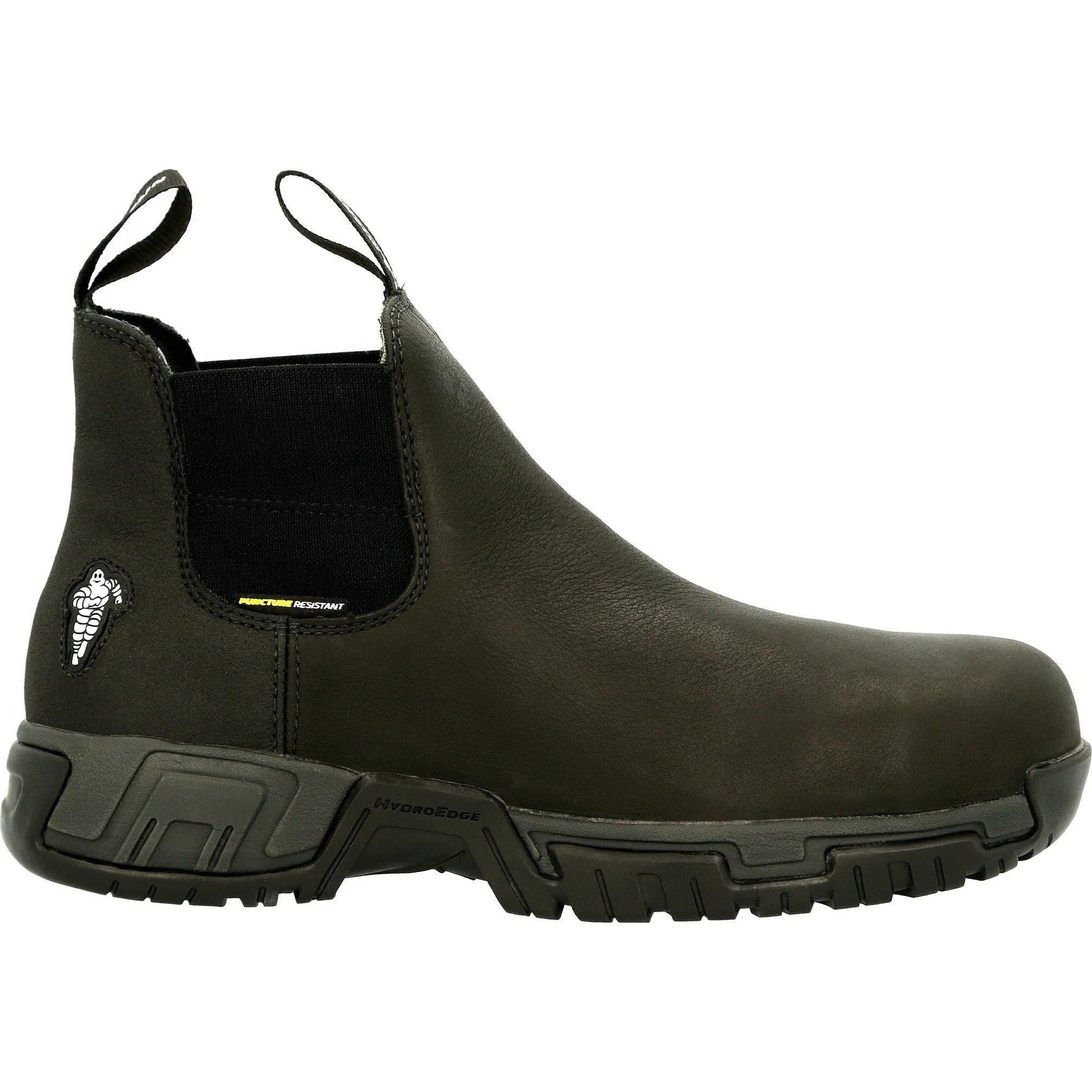 Michelin Men's HydroEdge 6" Alloy Toe WP PR Chelsea Work Boot- MIC0008