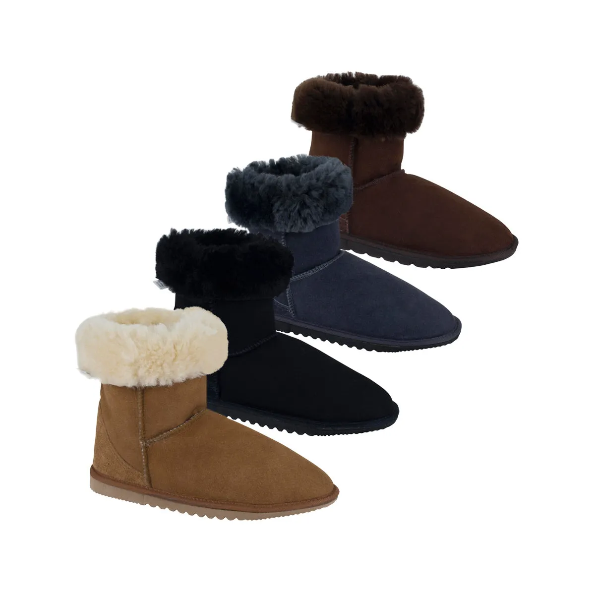 Mid Calf Sheepskin Boots: Classic EVA