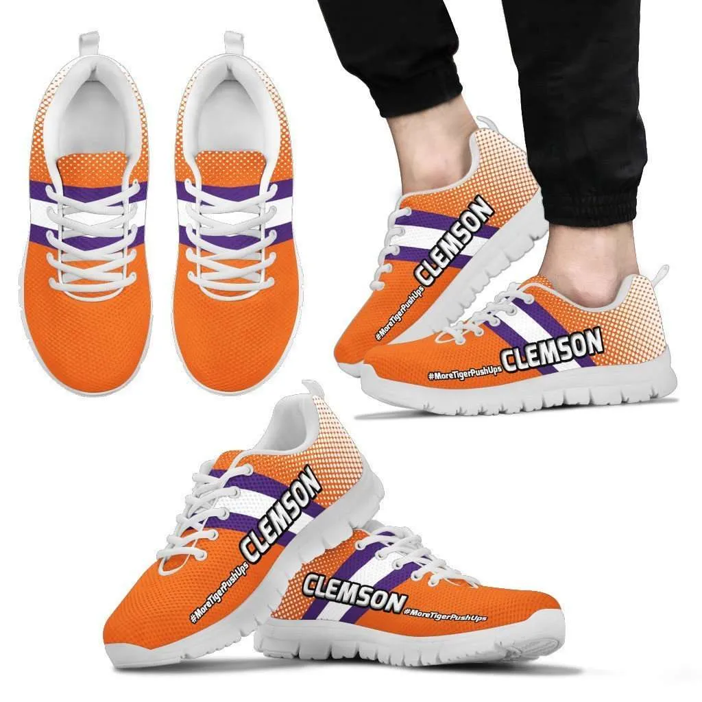 #MoreTigerPushUps Clemson Fan Running Shoes