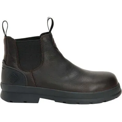 Muck Men's Chore Farm Leather WP Comp Toe Work Boot - Black - CCLC-900