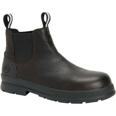 Muck Men's Chore Farm Leather WP Comp Toe Work Boot - Black - CCLC-900