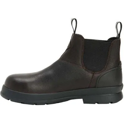 Muck Men's Chore Farm Leather WP Comp Toe Work Boot - Black - CCLC-900