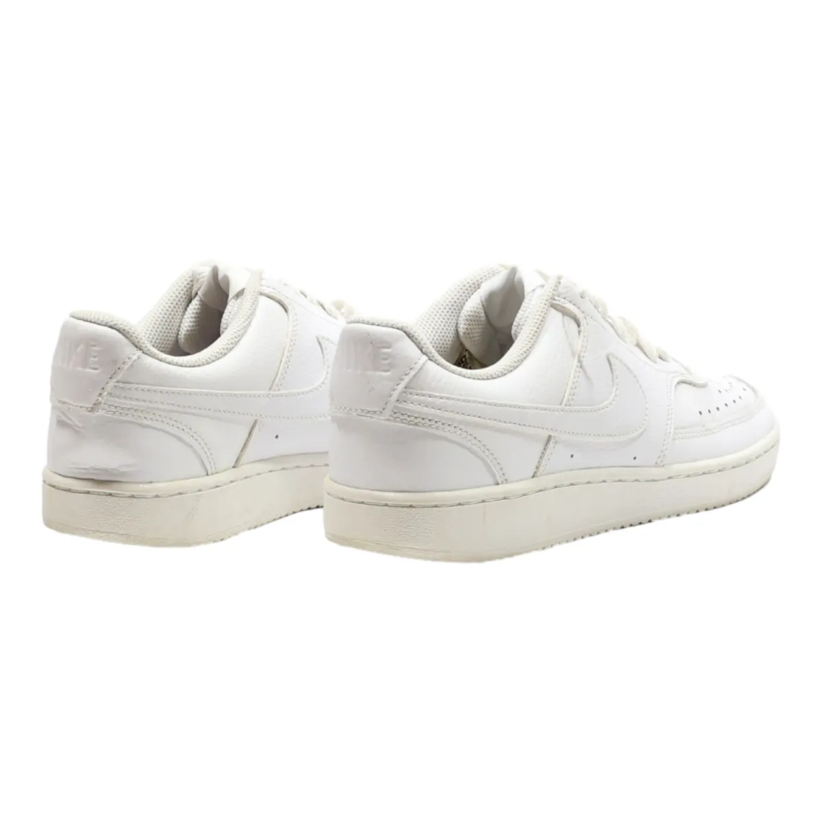 NIKE Court Vision 2019 Sneaker Trainers White Leather Womens UK 5