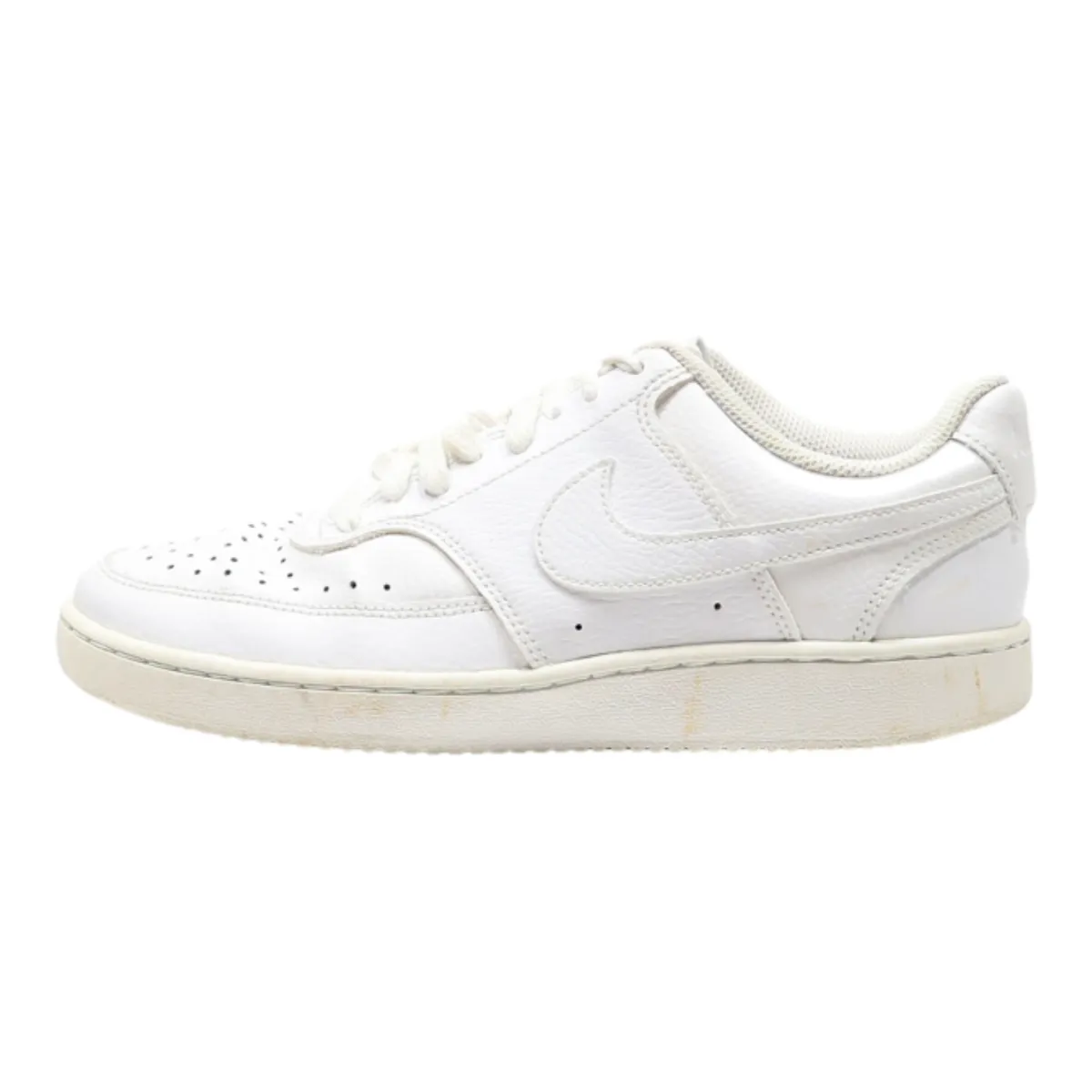 NIKE Court Vision 2019 Sneaker Trainers White Leather Womens UK 5