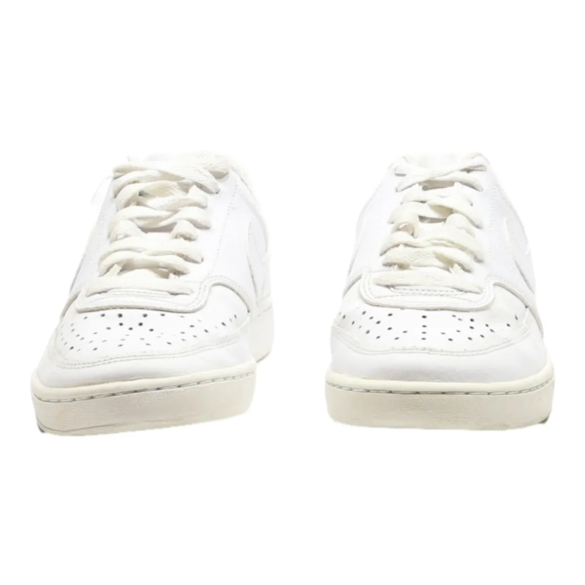 NIKE Court Vision 2019 Sneaker Trainers White Leather Womens UK 5