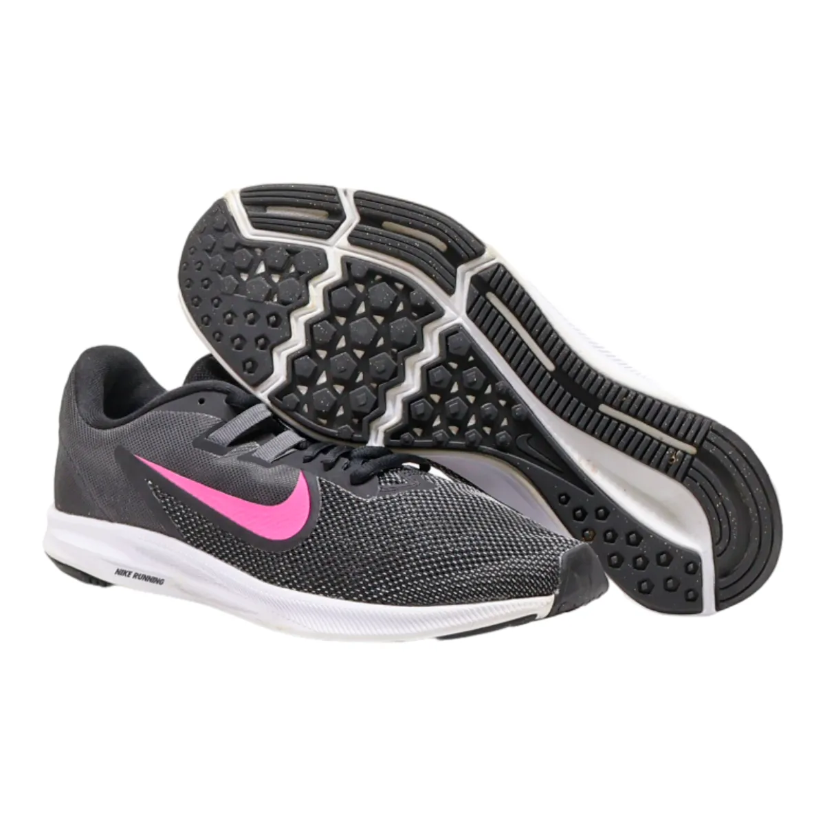 NIKE Downshifter Sneaker Trainers Black Synthetic Womens UK 7.5