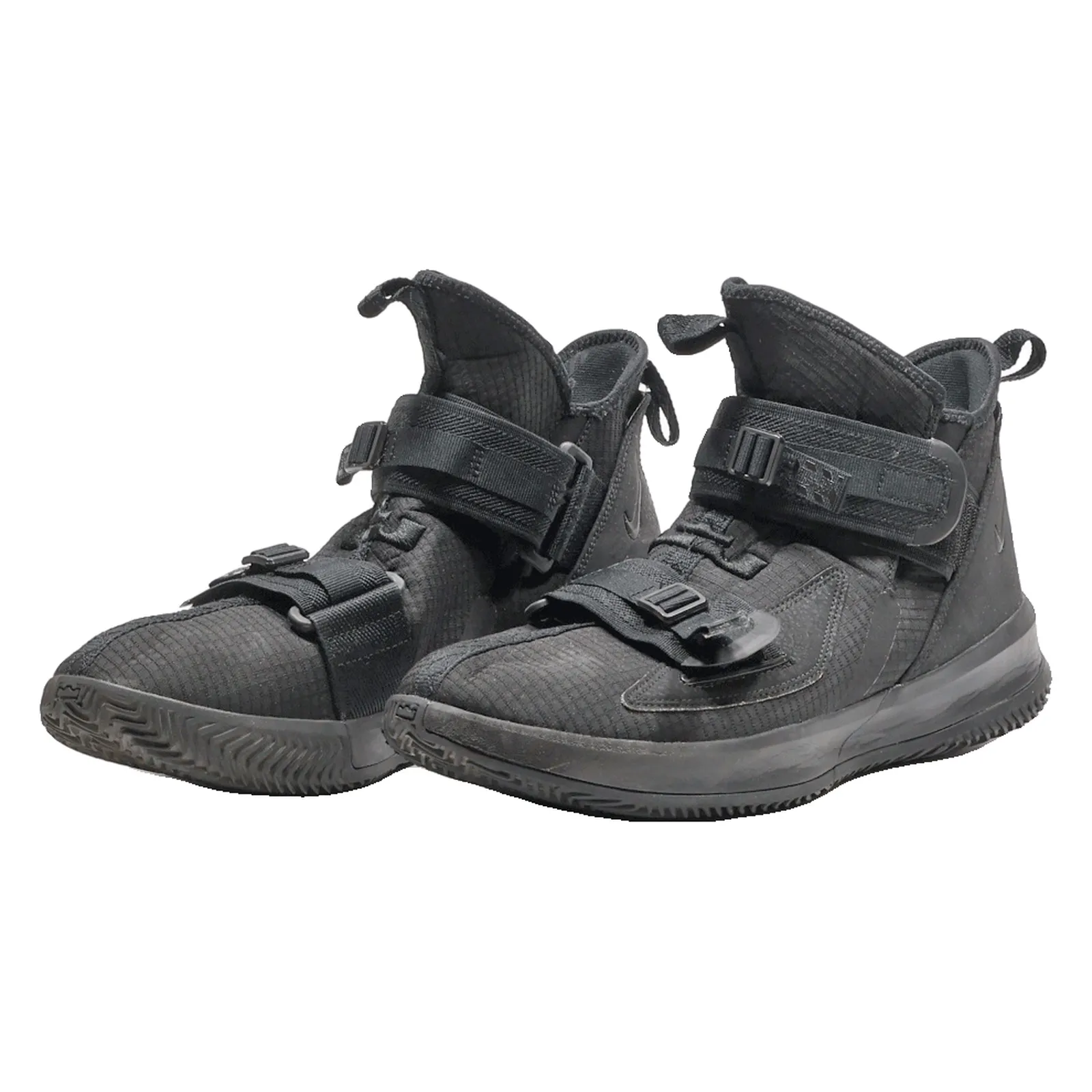 NIKE High Top Trainers Black Synthetic Mens UK 9.5