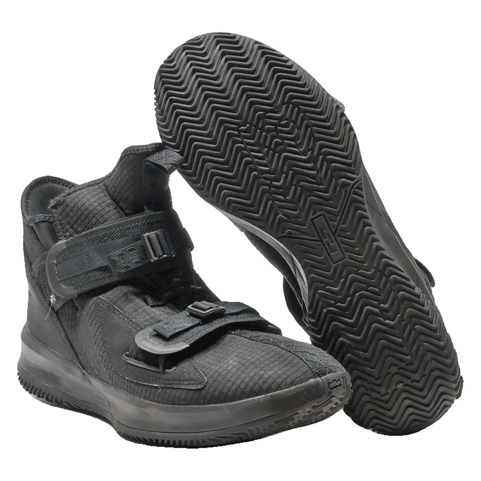 NIKE High Top Trainers Black Synthetic Mens UK 9.5