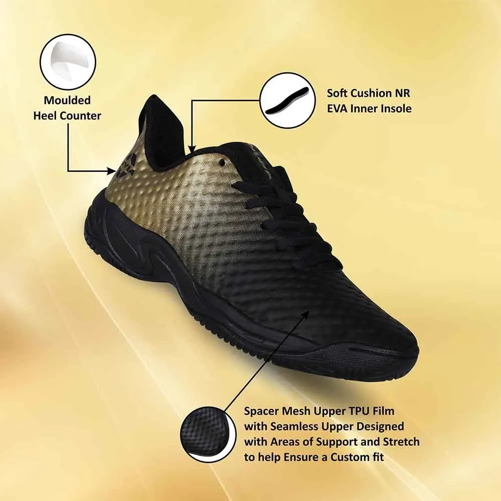 Nivia Power Smash Tennis Shoes Black/Bronze