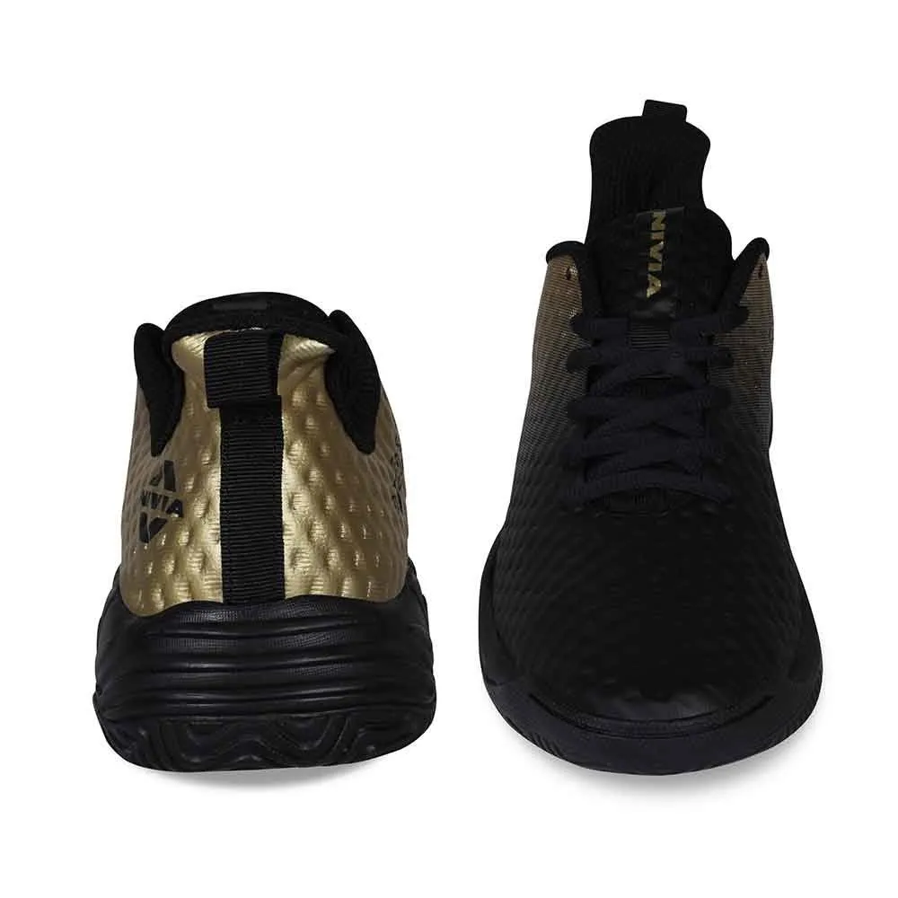 Nivia Power Smash Tennis Shoes Black/Bronze
