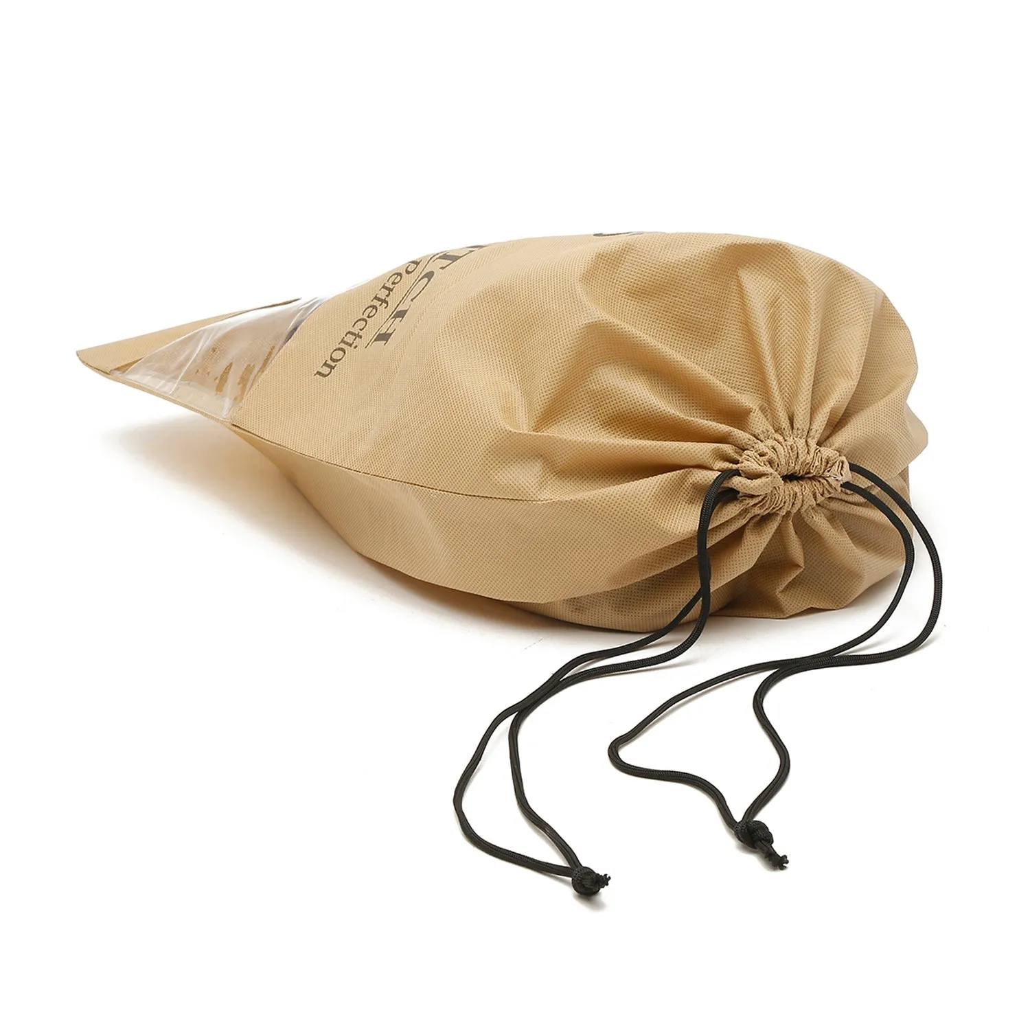 Non Woven Shoe Bag Pack Of  16 Beige See-Thru