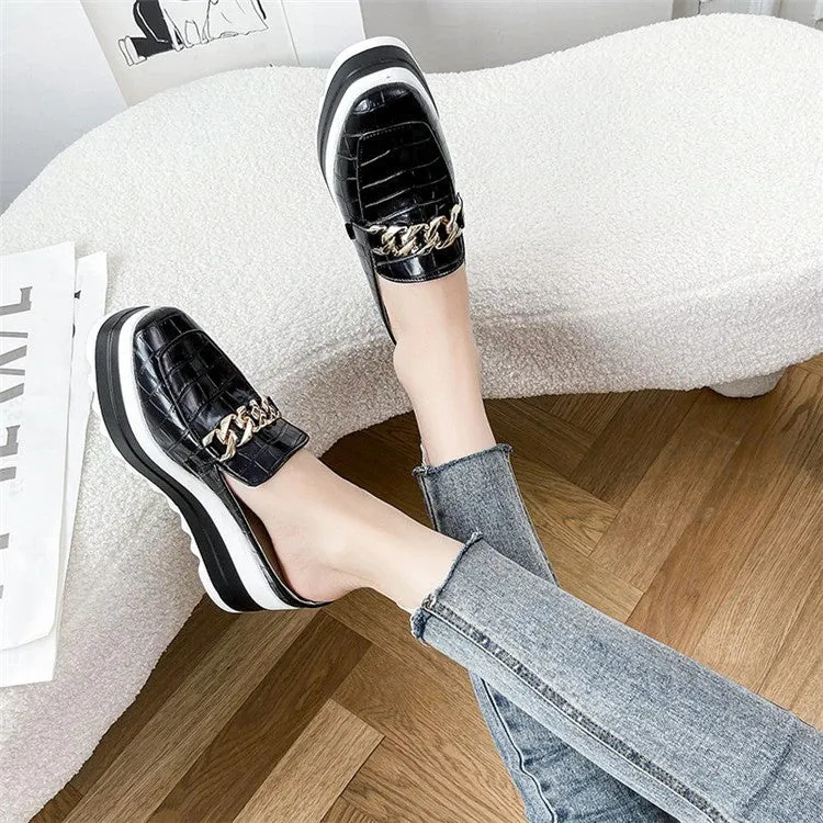 OCW Women Flip Flops Comfortable Platform Casual Round Toe Loafers