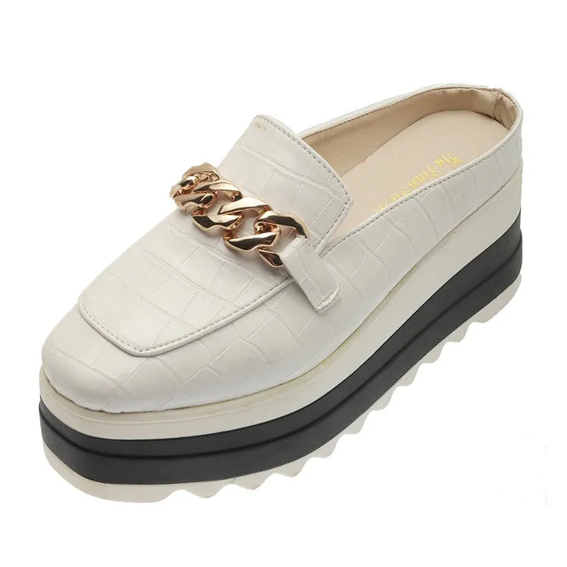 OCW Women Flip Flops Comfortable Platform Casual Round Toe Loafers