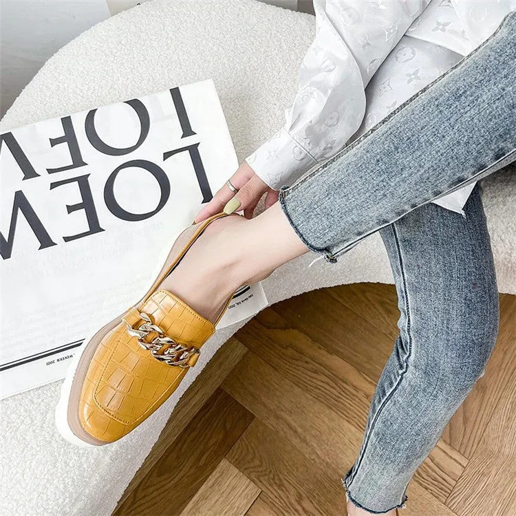 OCW Women Flip Flops Comfortable Platform Casual Round Toe Loafers