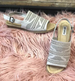 One Step At A Time Grey Sandals