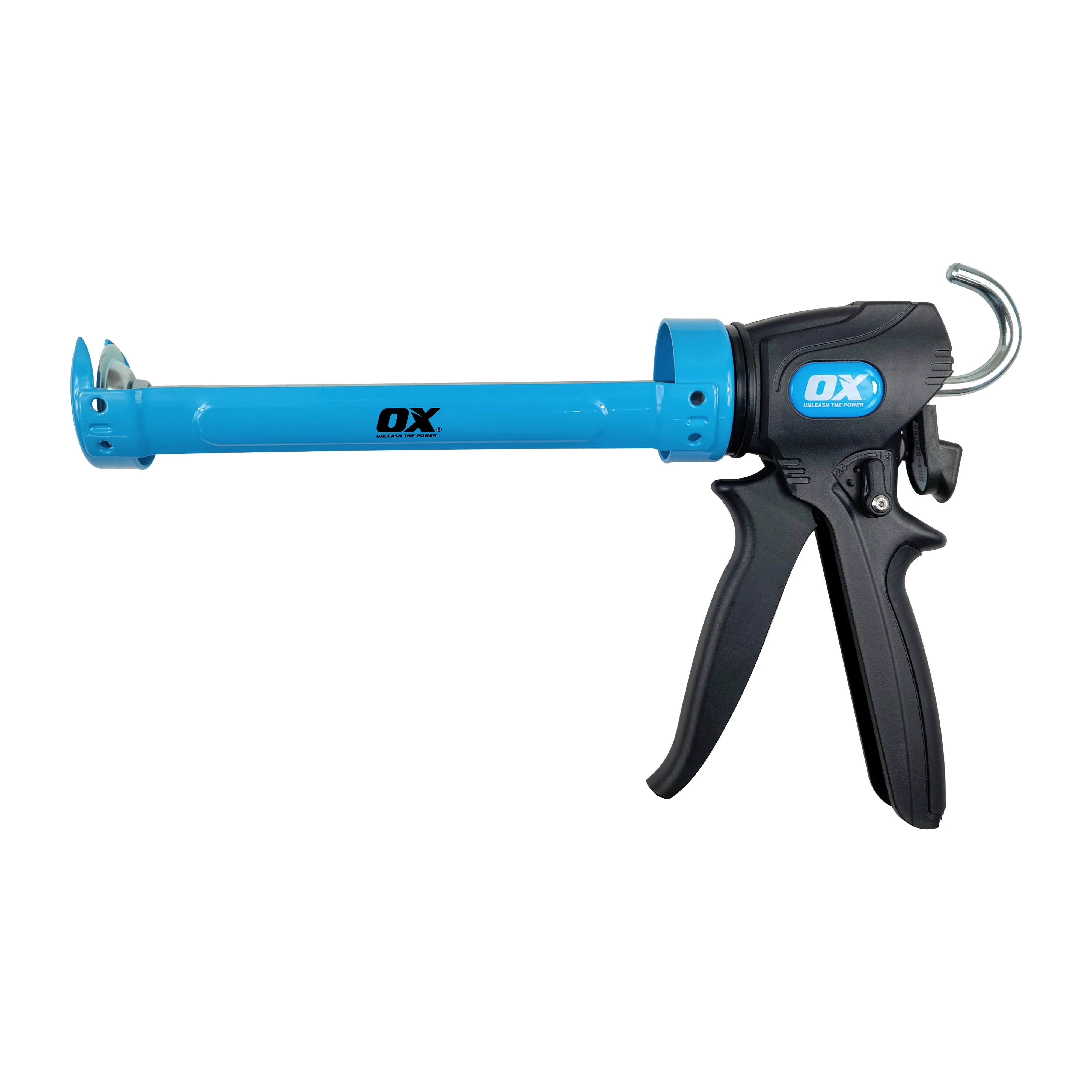 OX Pro Dual Thrust Caulk Gun – 10oz