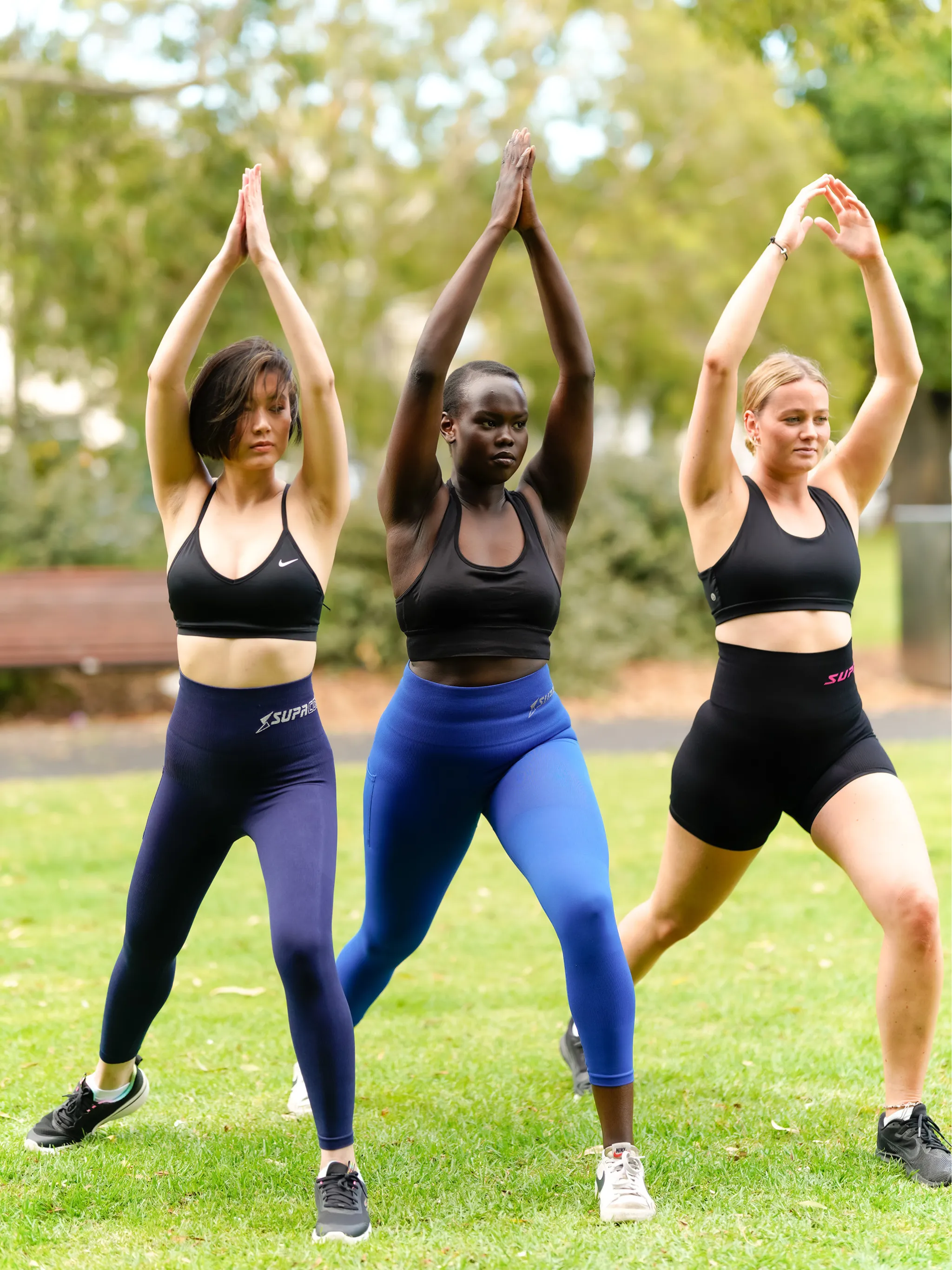 Patented Coretech® Kathy body mapped 7/8 power running leggings with Pocket -Black/Navy/Blue