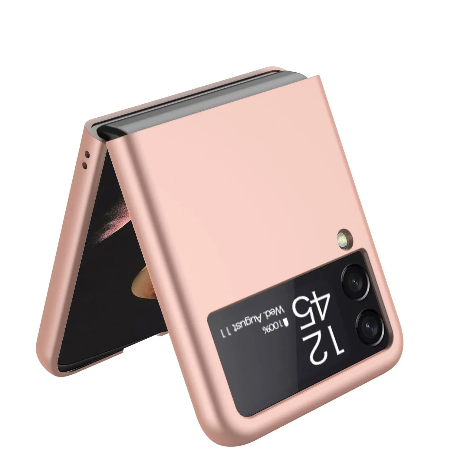 Pink Hard Shell Silicone Case - Samsung Galaxy Z Flip3 and Flip3 5G