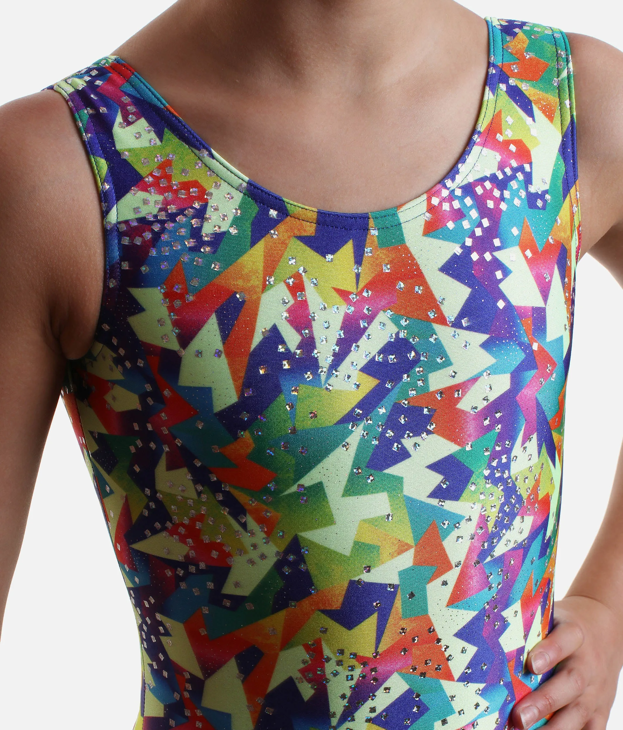 Printed Tank Gymnastics Leotard - 37822 (GEO)