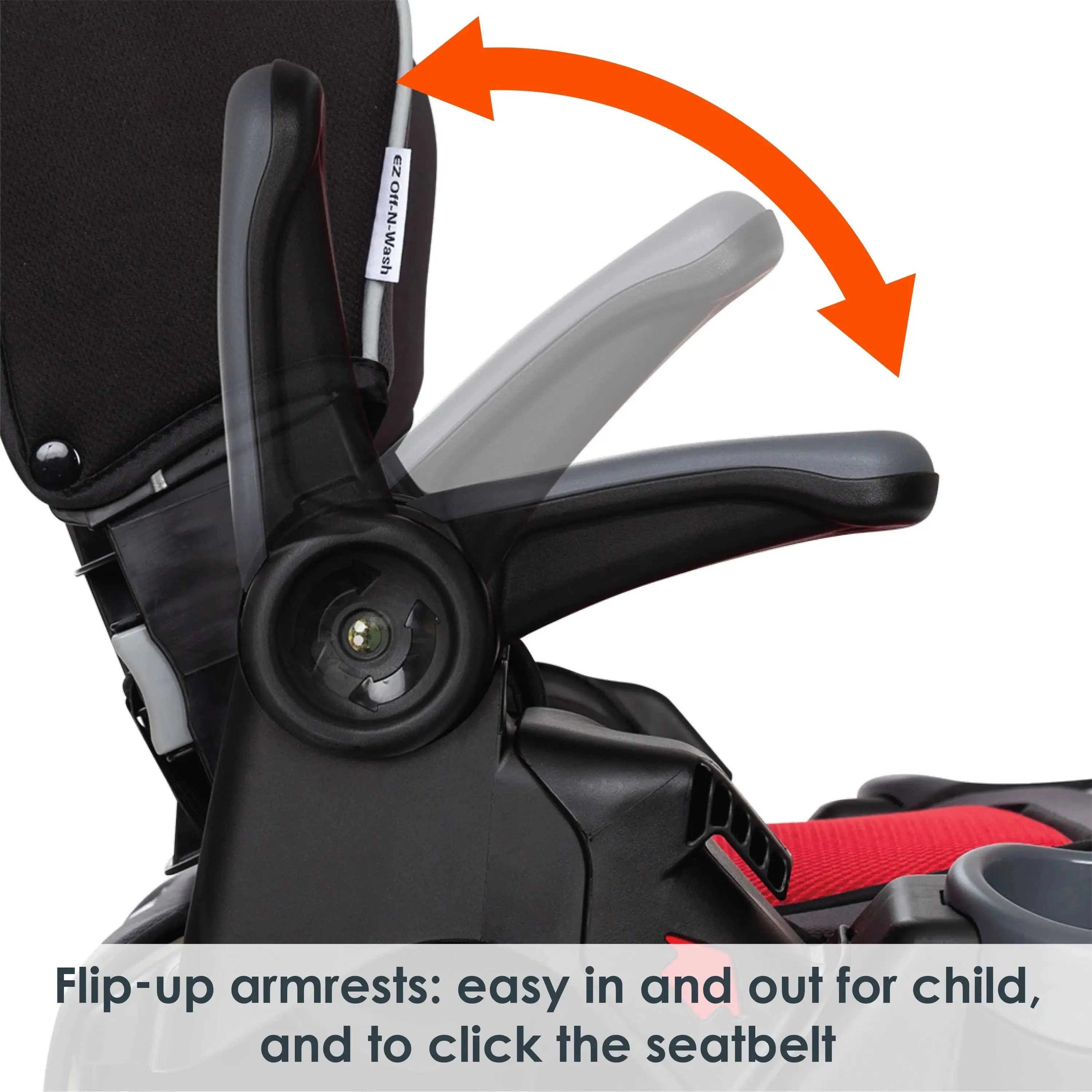 PROtect 2-in-1 Folding Booster Car Seat - Mars Red (Walmart Exclusive)