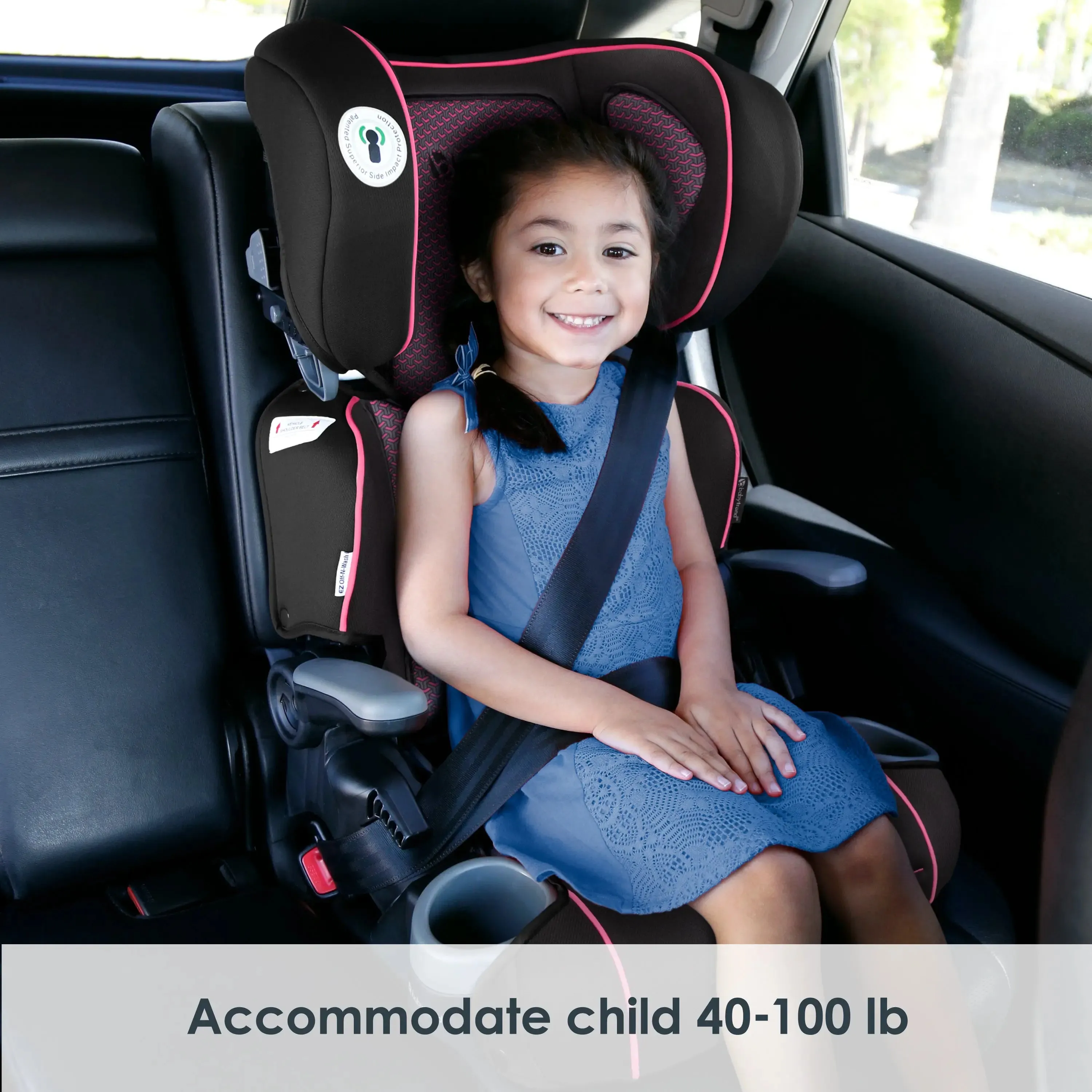 PROtect 2-in-1 Folding Booster Car Seat - Pink Tech (Walmart Exclusive)