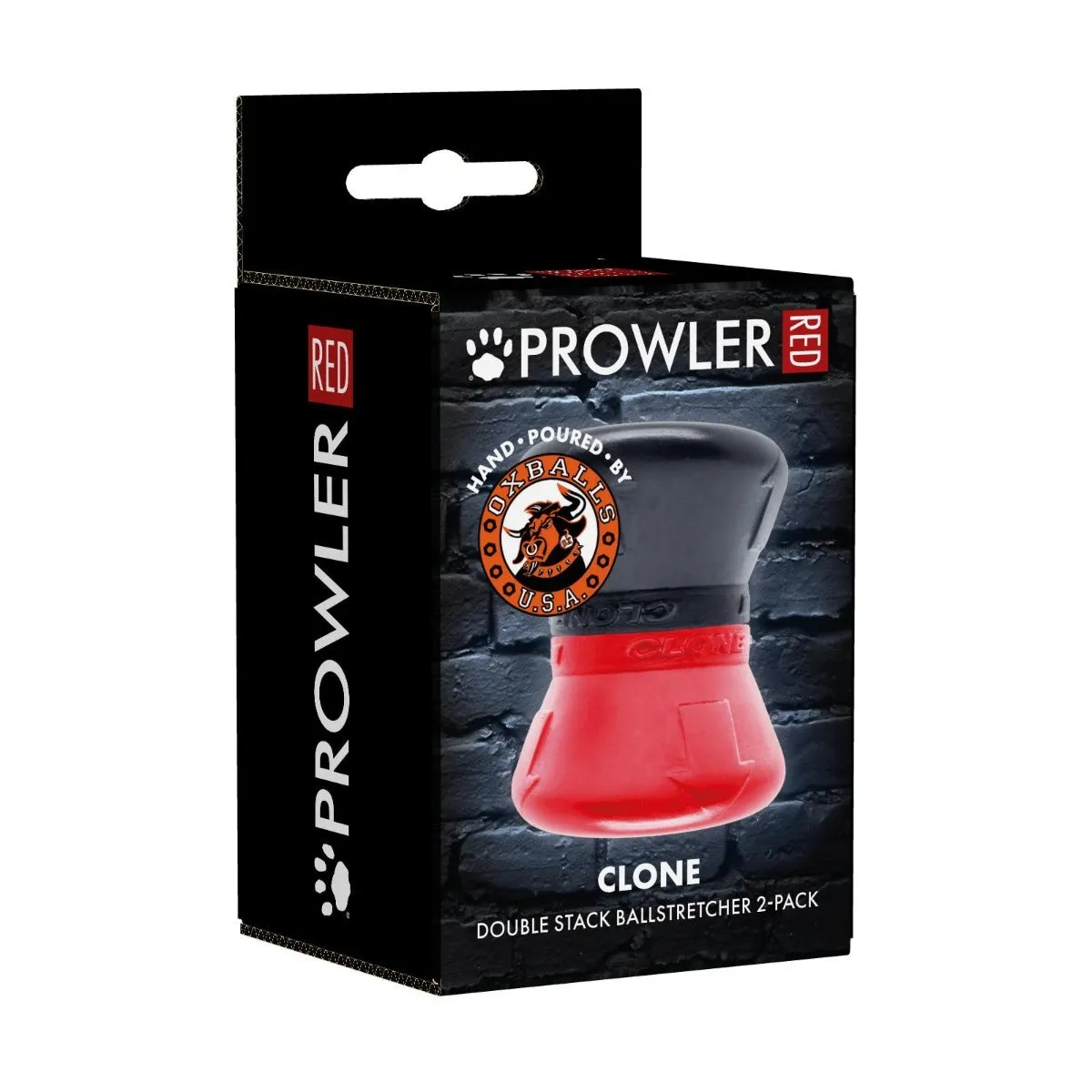 Prowler RED By Oxballs CLONE Double Stack Ball Stretcher 2 Pack Black Red