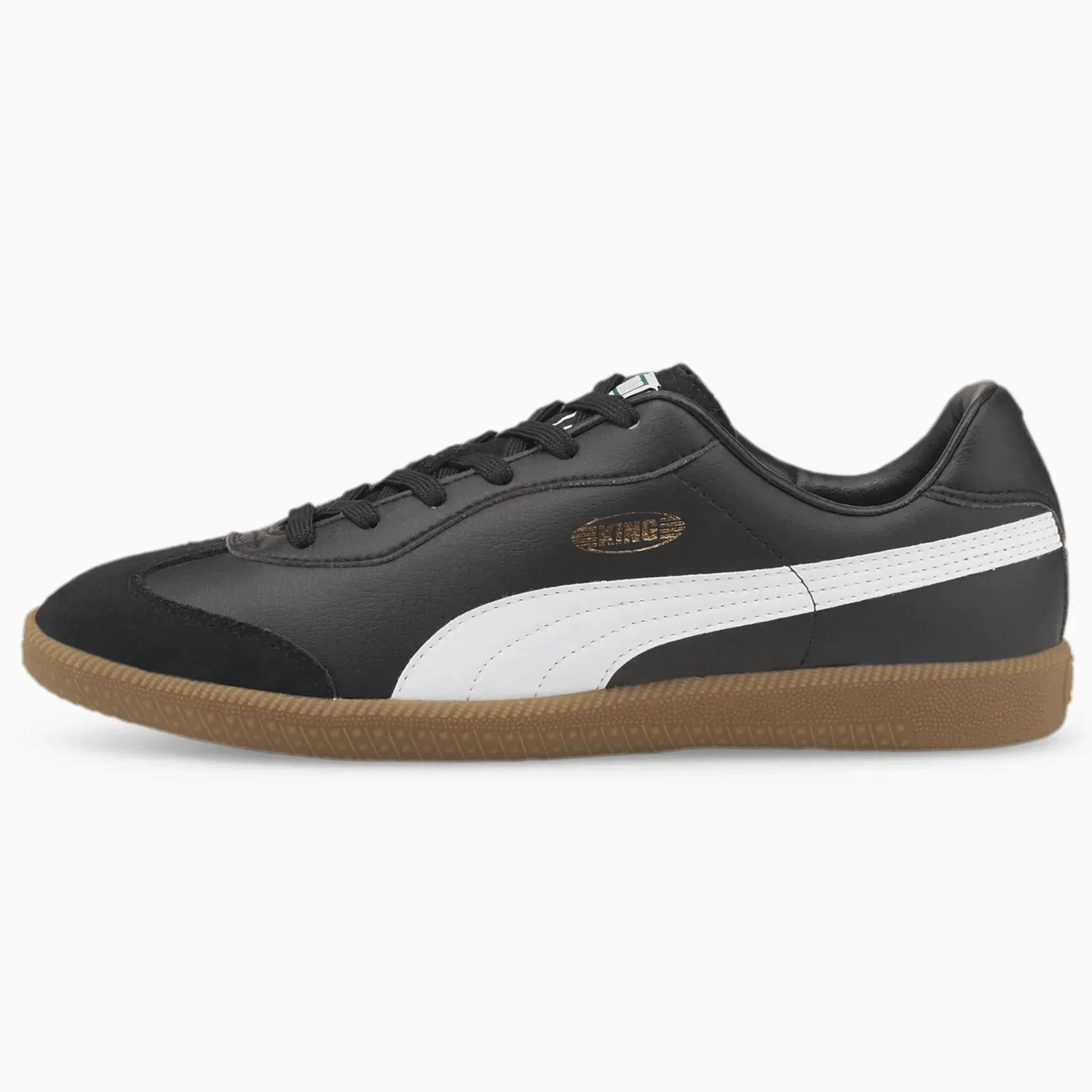 Puma King 21 Indoor - Black-White
