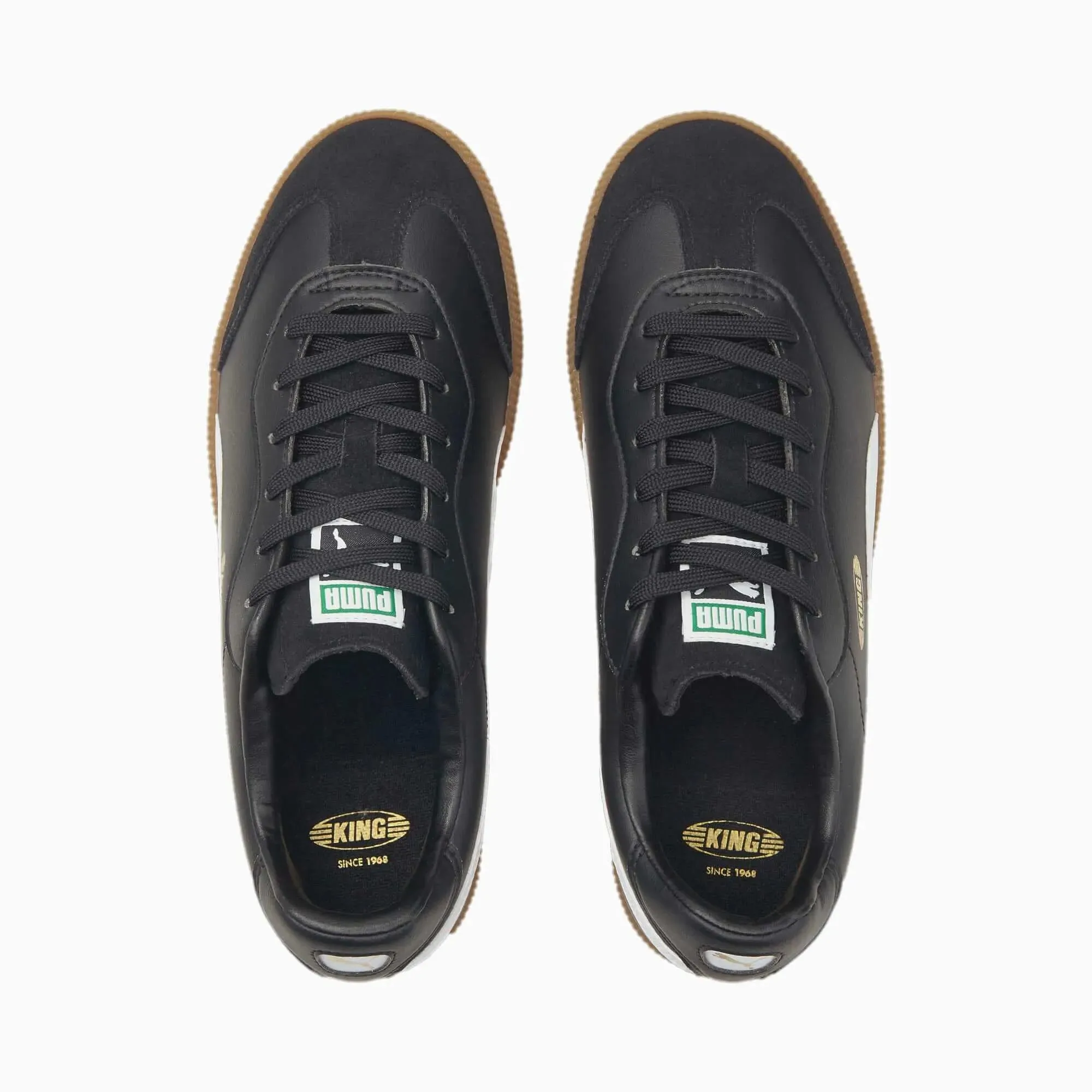 Puma King 21 Indoor - Black-White