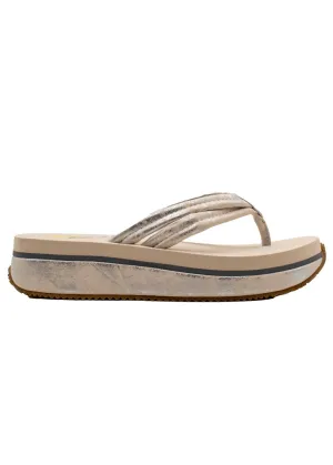 PV Footwear Stargazer Metallic Padded Sandal - Silver
