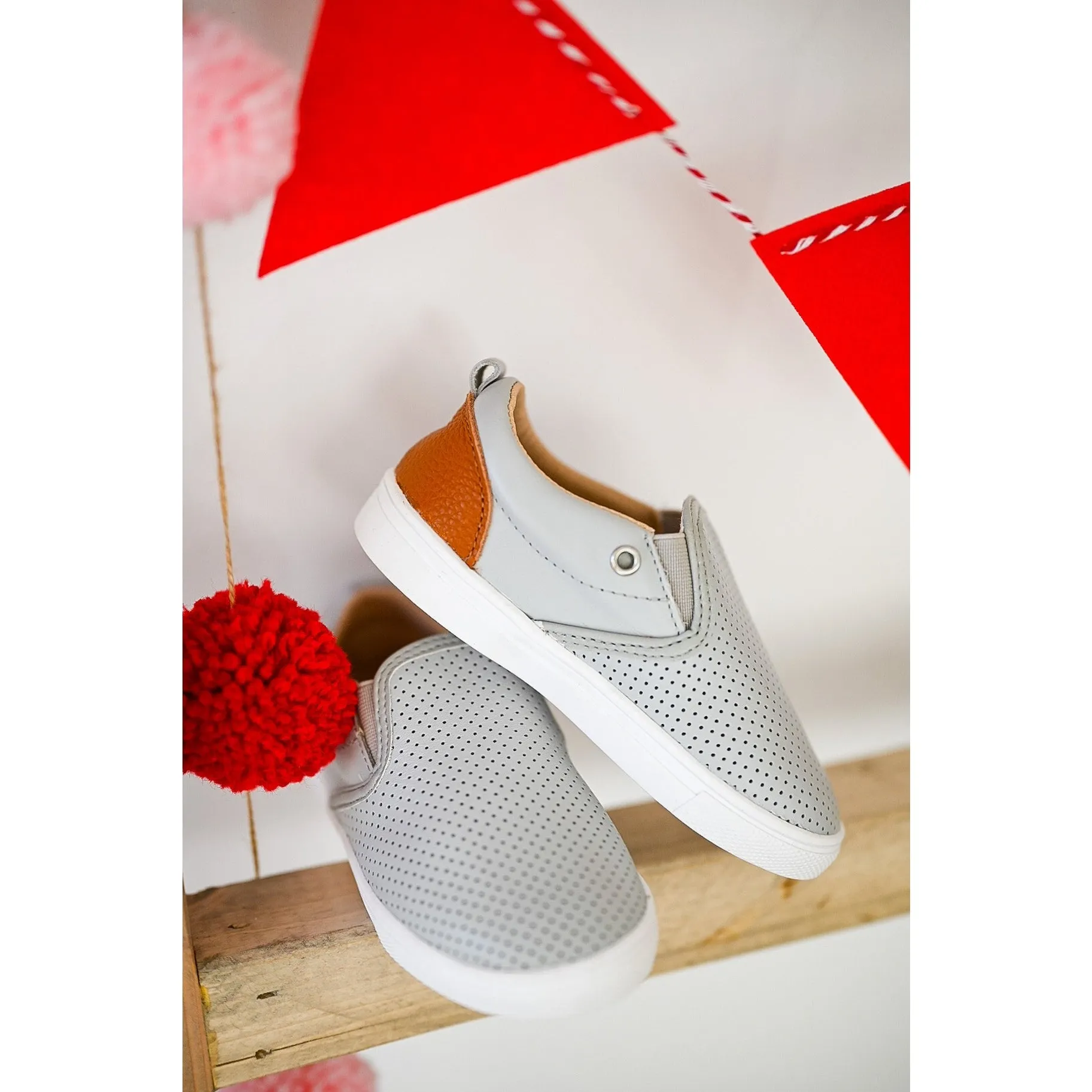 Quinn Slip On with Anti-Slip Sole - Gray