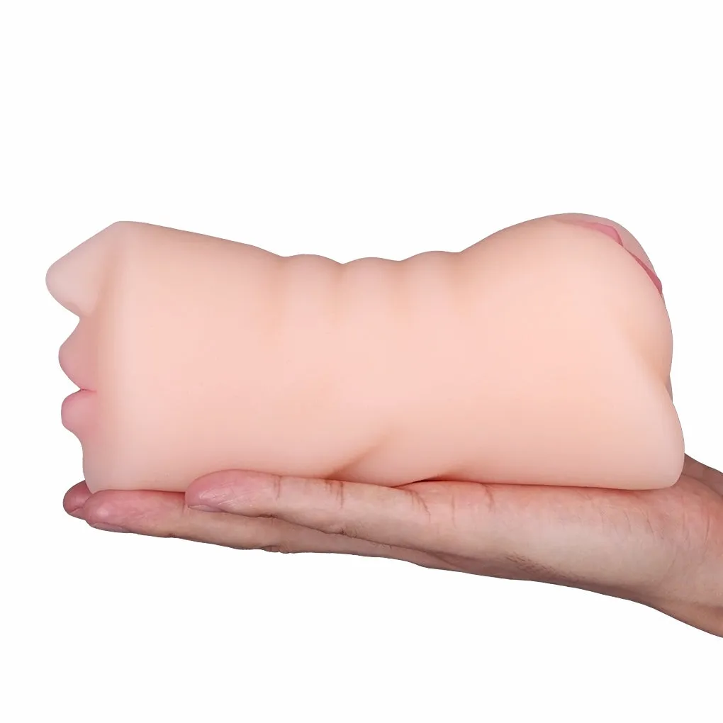 Realistic Mounth Pocket Pussy Oral Sex Male Masturbator - Fantasy Dual End Penis Massager