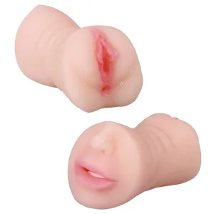 Realistic Mounth Pocket Pussy Oral Sex Male Masturbator - Fantasy Dual End Penis Massager