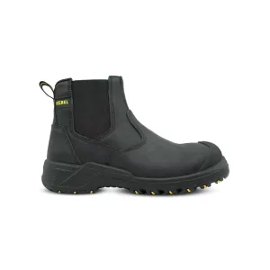 REBEL CRAZY HORSE CHELSEA BOOT STC BLACK SIZE 10