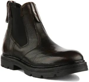 Replay Embry Chelsea Boots In Dark Brown For Men