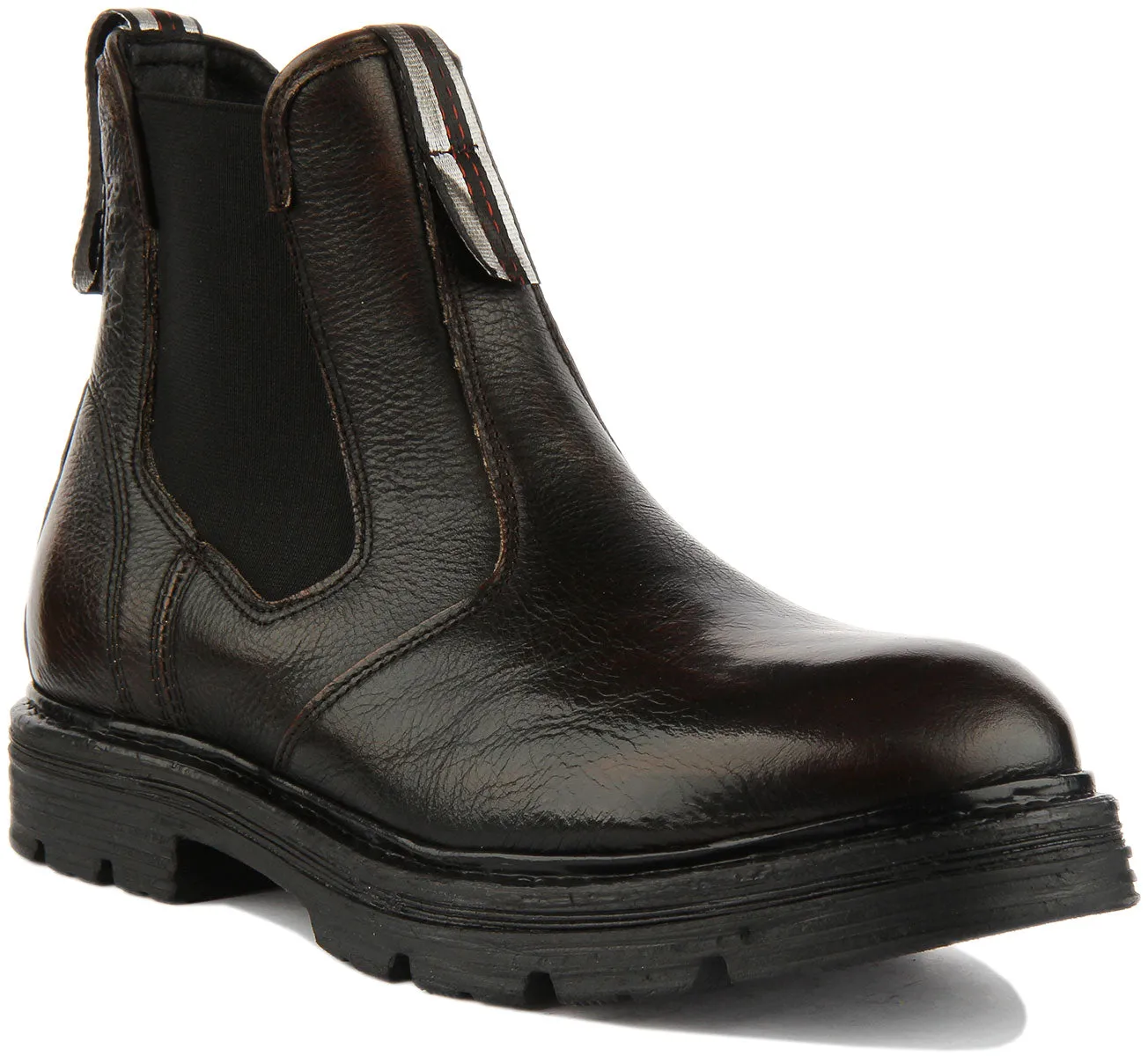 Replay Embry Chelsea Boots In Dark Brown For Men