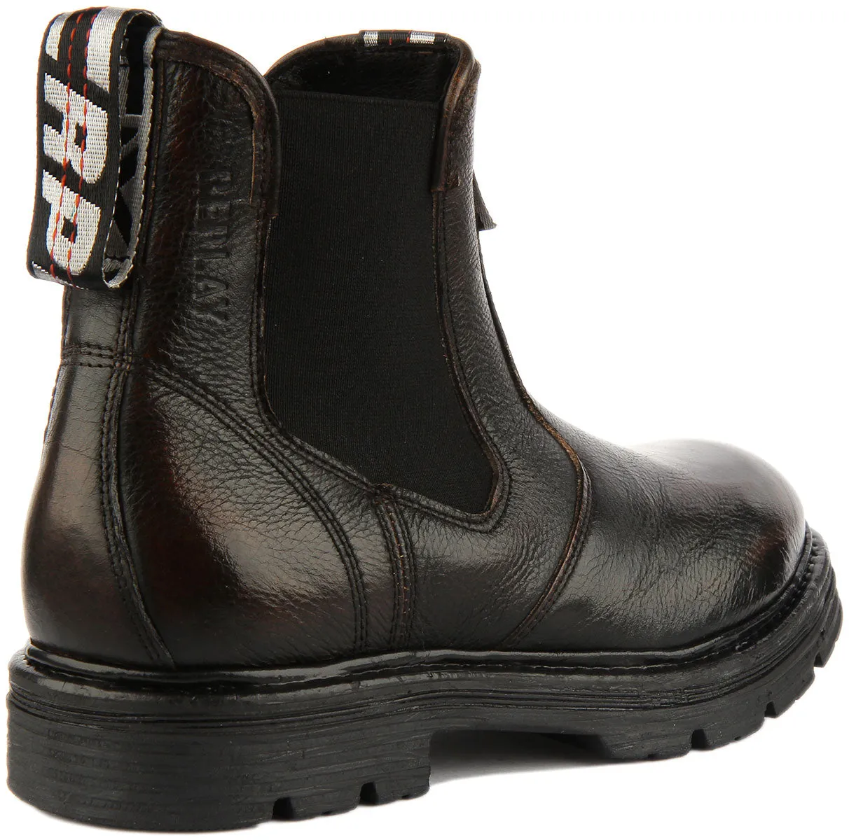 Replay Embry Chelsea Boots In Dark Brown For Men