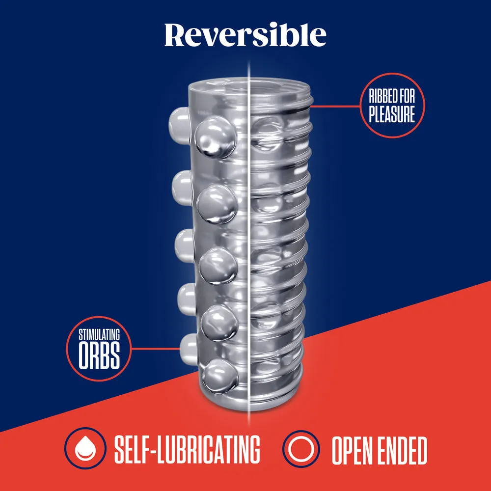 Rize Swich Self-Lubricating Glow-In-The-Dark Stroker Clear